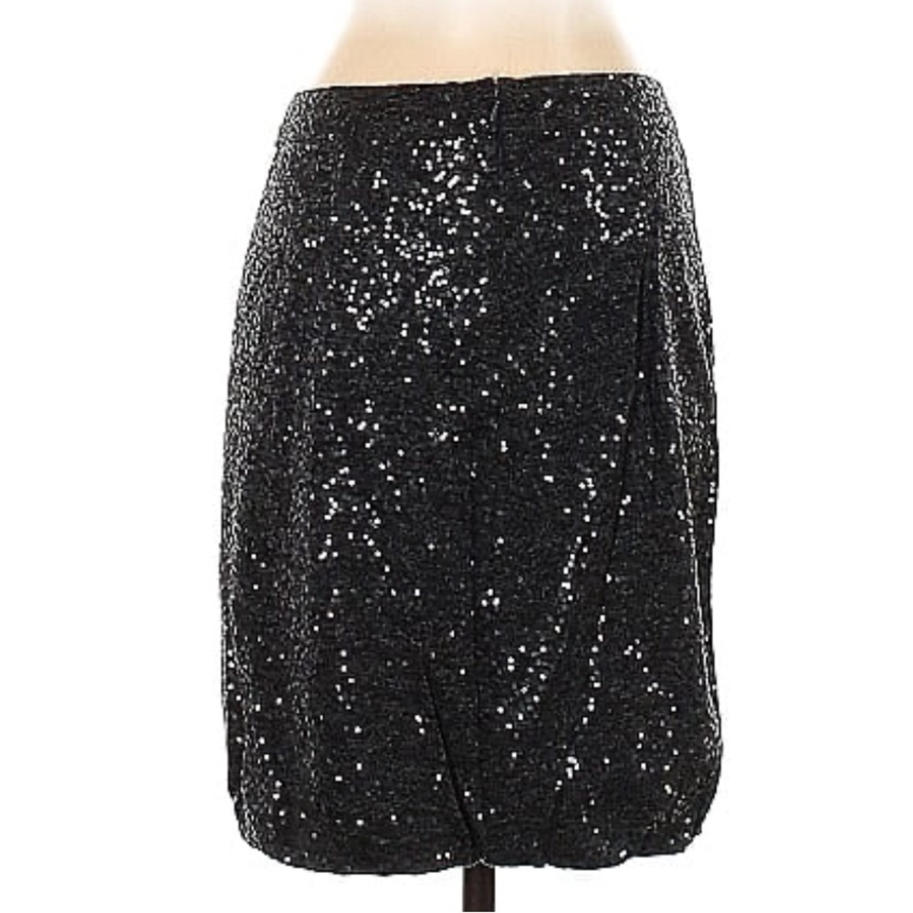 Peruvian Connection Sequin Drape Pleated Skirt - image 2